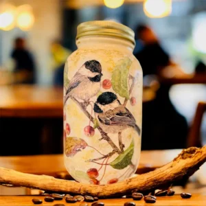 Handcrafted 32 Oz Mason Jar for Rustic Home Decor, Gifts, and Storage