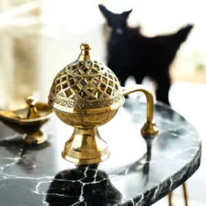 Handcrafted Brass Incense Holder
