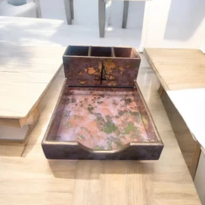 Handcrafted Wooden Cutlery and Napkin Holder