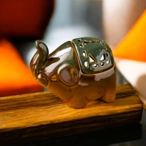 Mini Ceramic Elephant Tea Light Holder