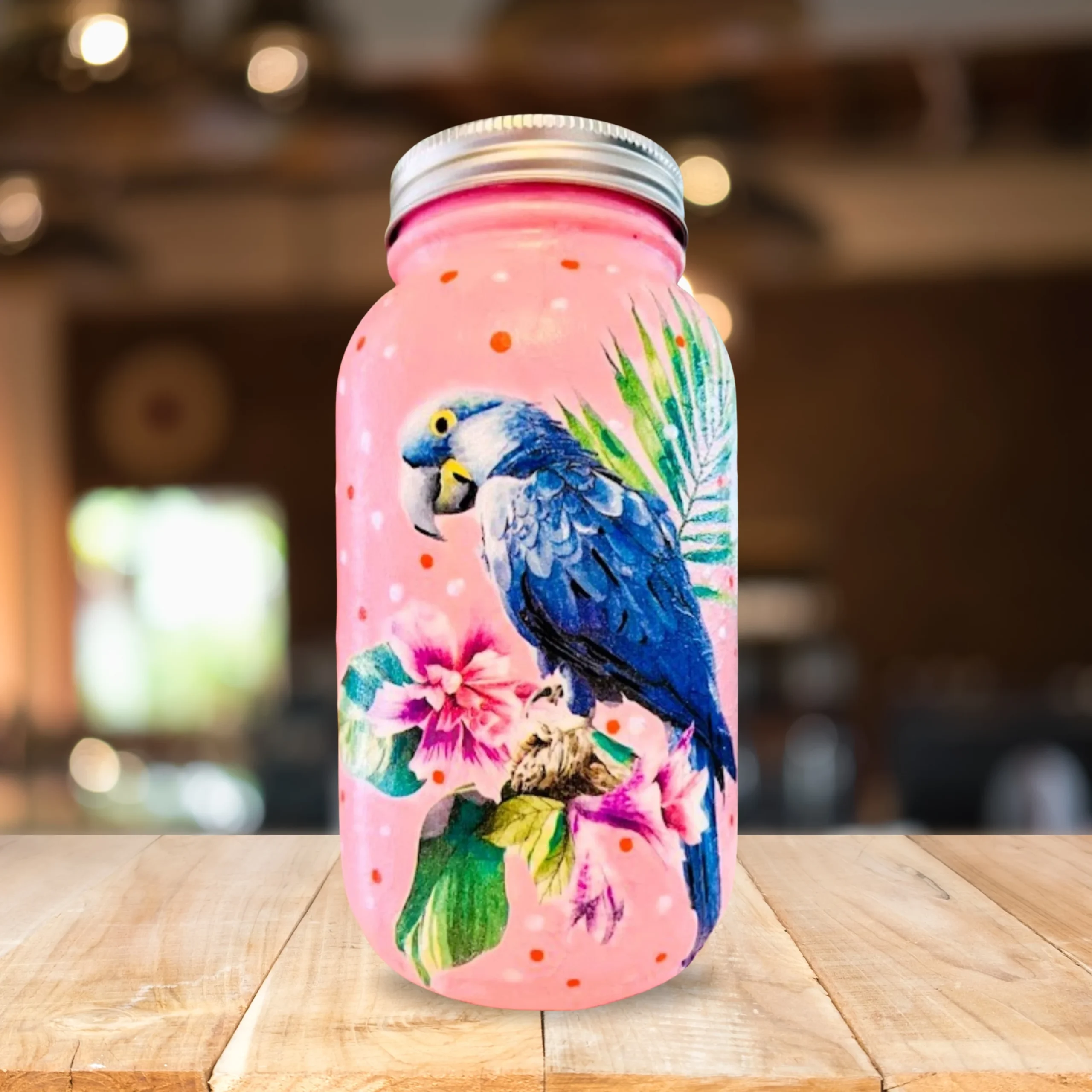 Rustic 32 Oz Mason Jar Centerpiece – Handcrafted Decor for Events & Homes