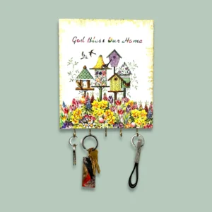 Handmade wooden keychain holder