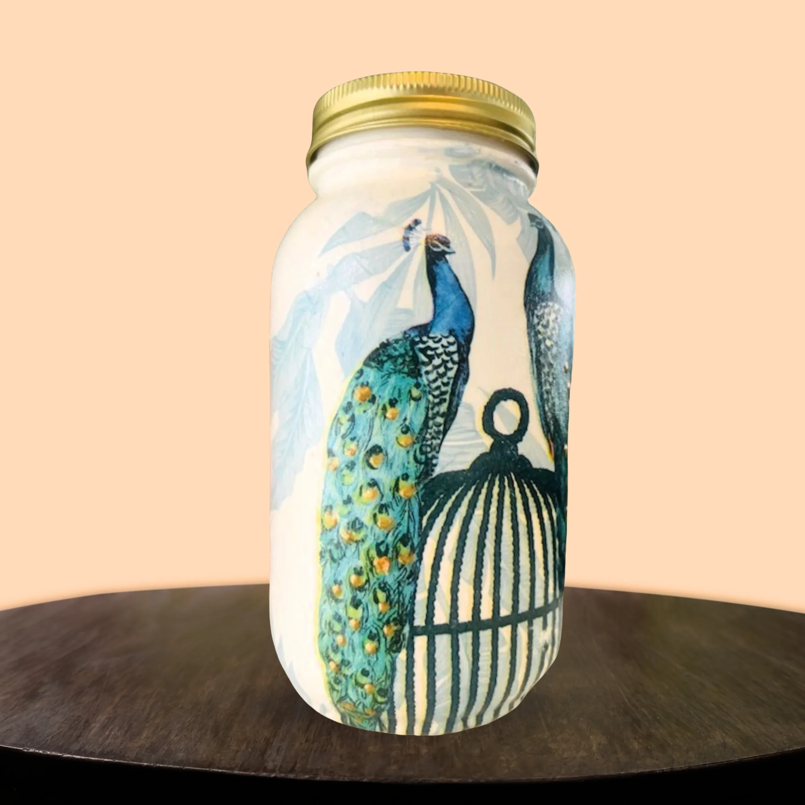 Personalized 32 Oz Mason Jar with Lid – Handcrafted Kitchen Storage Jar - Image 2