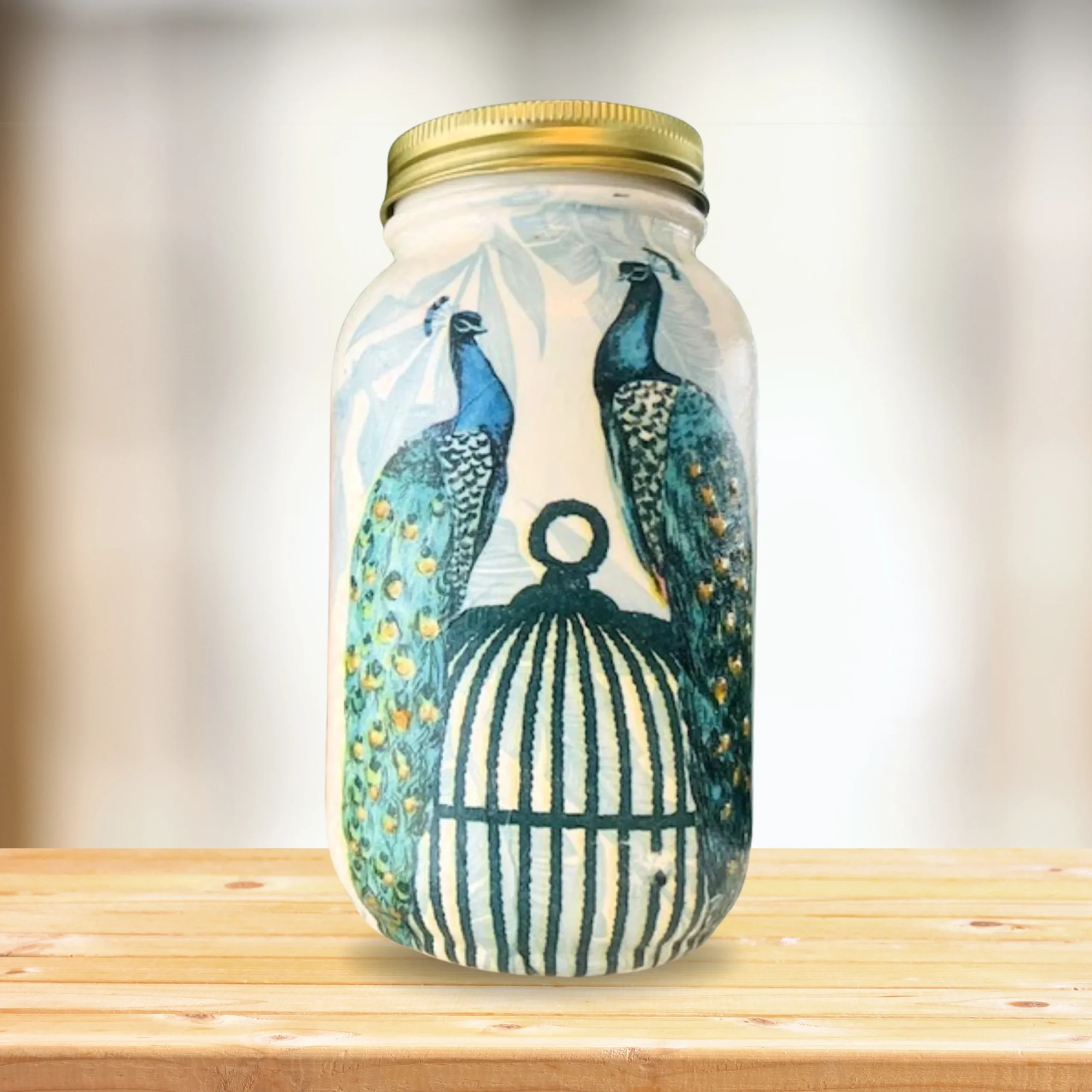 Personalized 32 Oz Mason Jar with Lid – Handcrafted Kitchen Storage Jar - Image 4