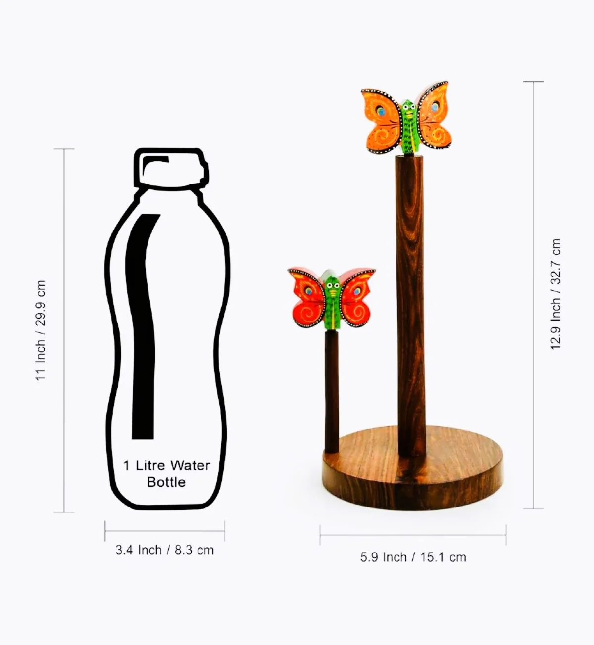 Handcrafted Wooden Kitchen Napkin Holder - Image 4