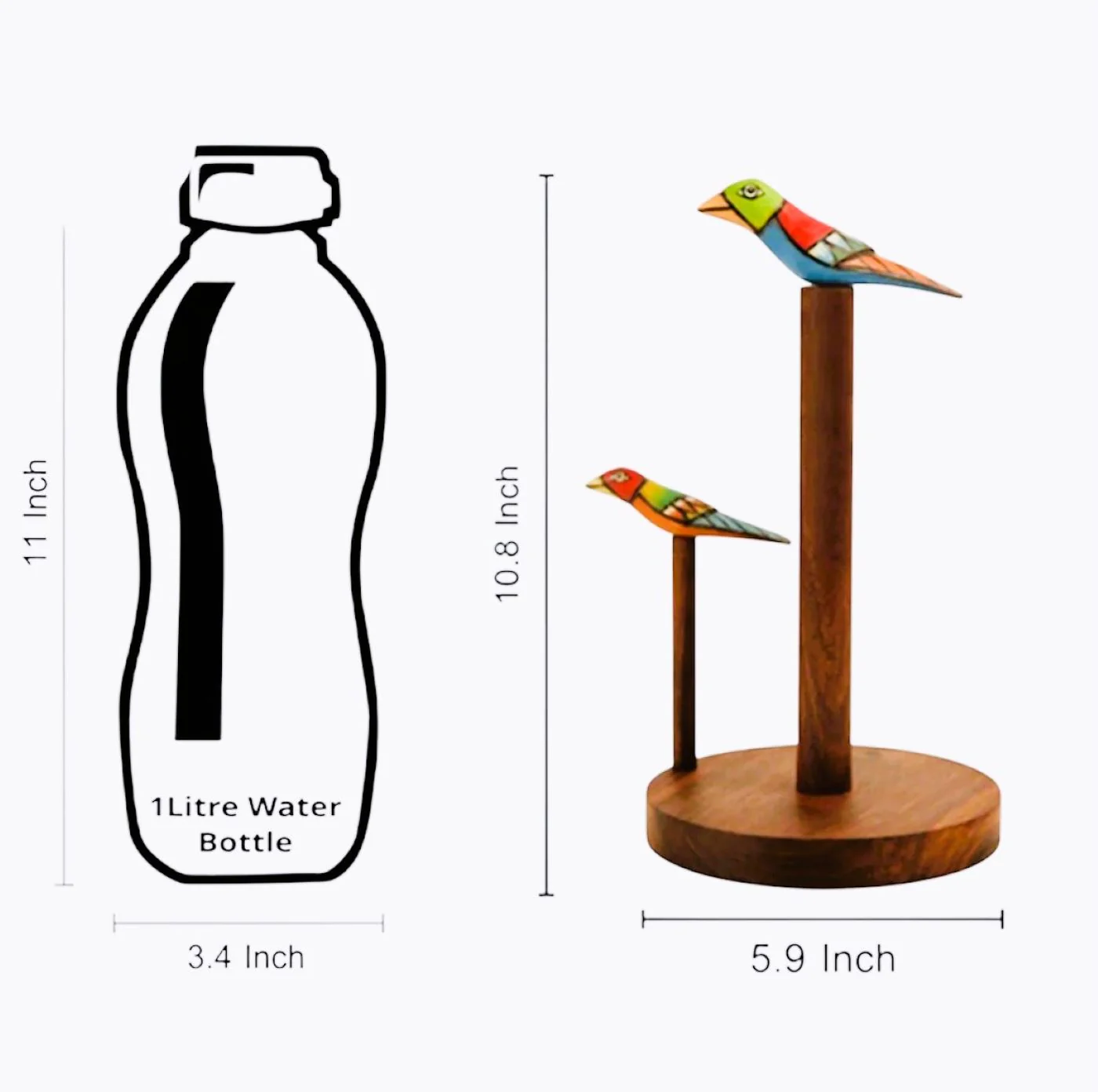 Handcrafted Wooden Kitchen Napkin Holder - Image 4