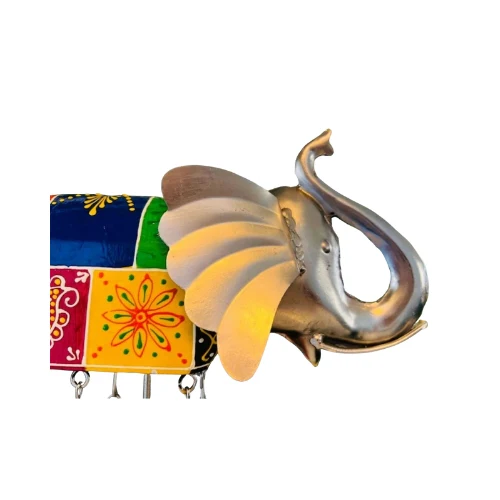 Metal bell elephant decor - Image 5