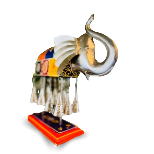 Metal bell elephant decor - Image 7