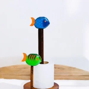 Fish Hand Painted Napkin Holder