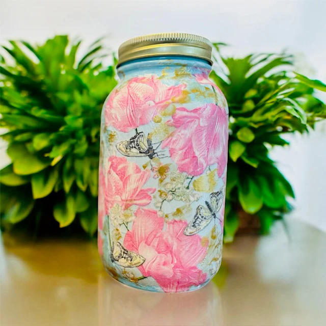 Handcrafted 32 Oz Mason Jar – Rustic Home Decor Accent - Image 2