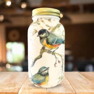 Handcrafted 32 Oz Mason Jar for Rustic Home Decor, Gifts, and Storage