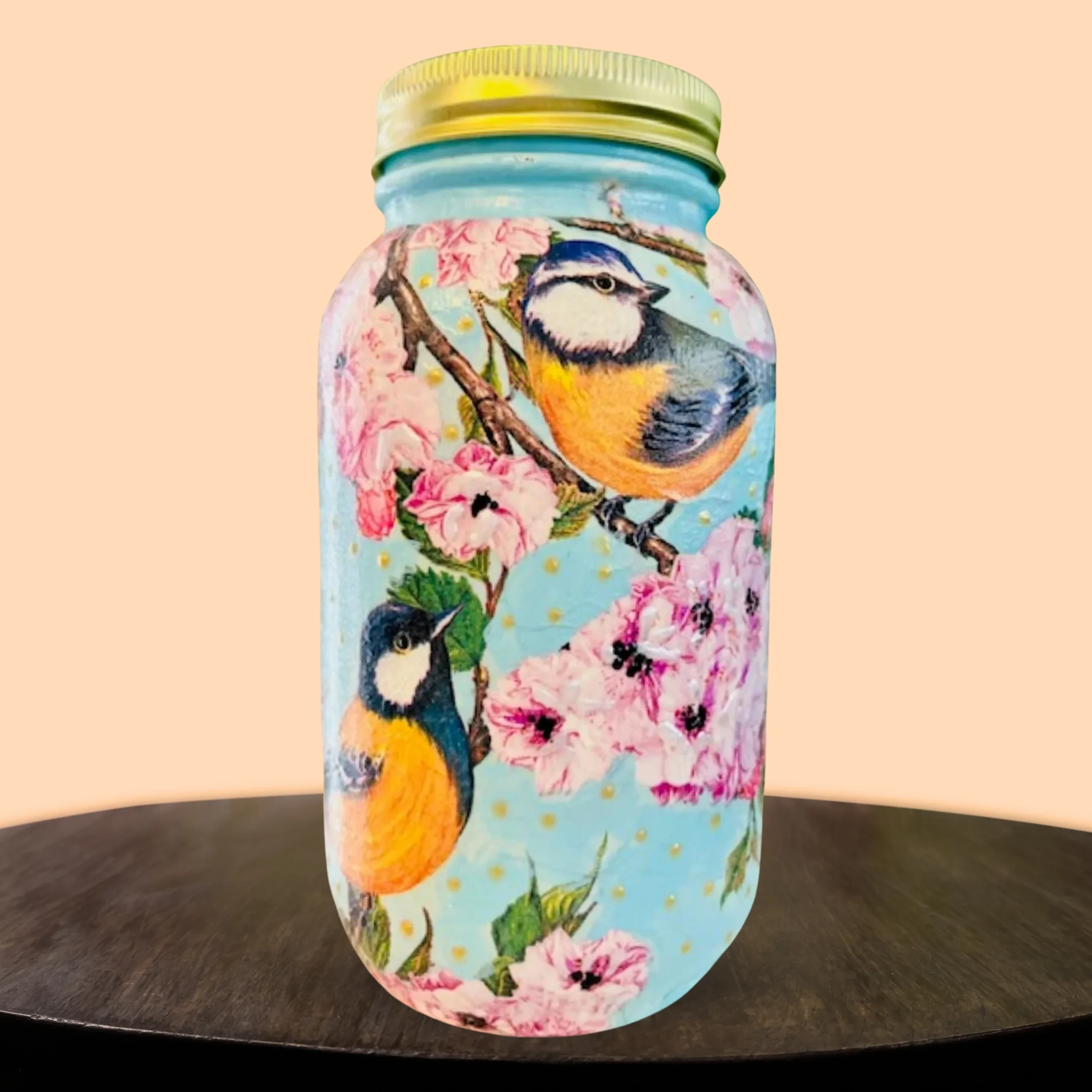 Decorative 32 Oz Mason Jar – Handcrafted Jar for Kitchen & Decor - Image 3
